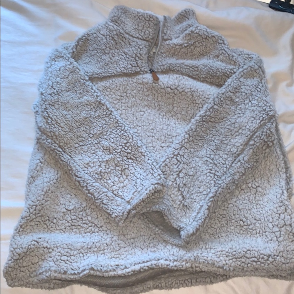 Oversized Sherpa 3/4 Zip